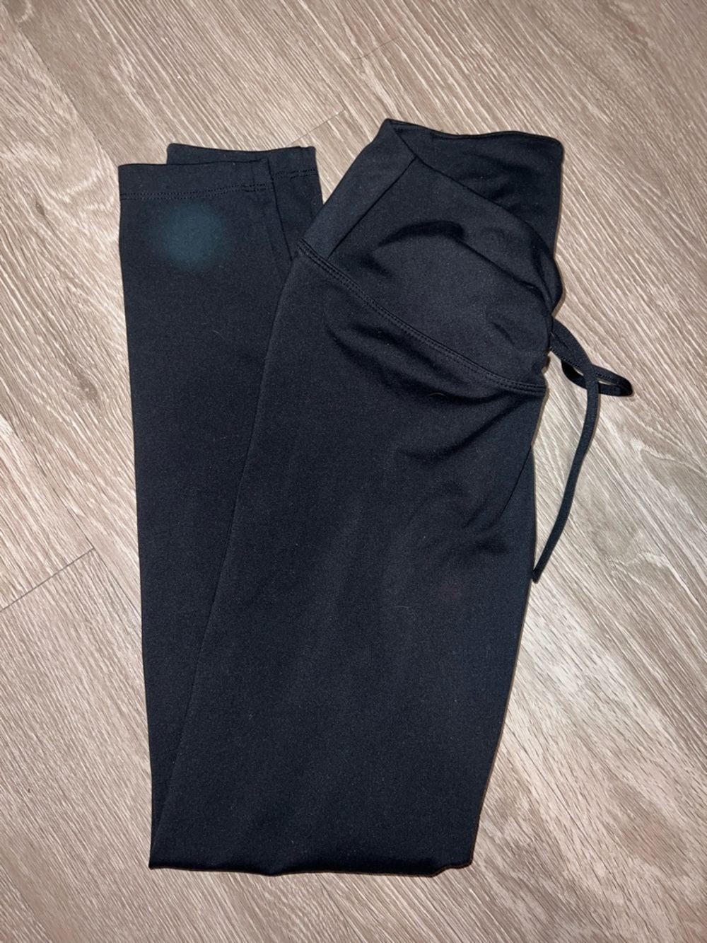 PINK Black High-Rise Workout Leggings with White Logo